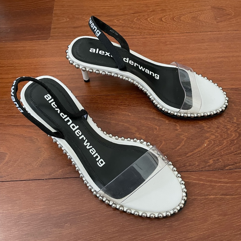 Alexander Wang Nova Low White Calf with Logo